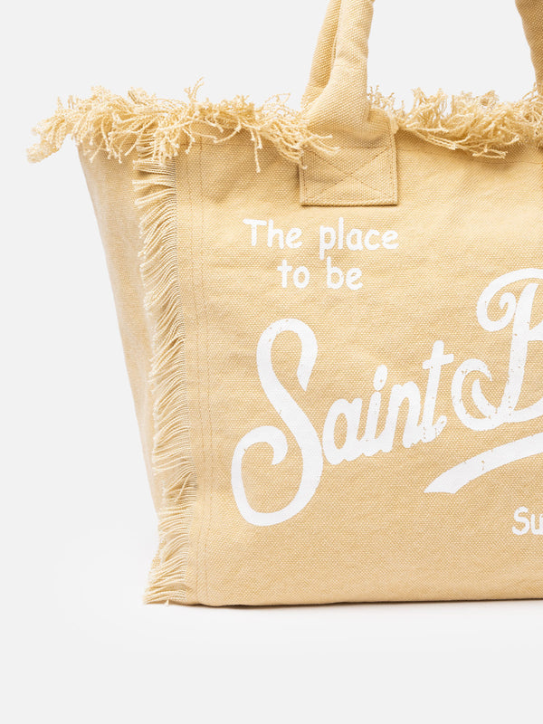 Vanity Canvas Tote Beige