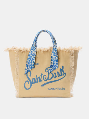 Vanity Foulard Tote Blue Safari