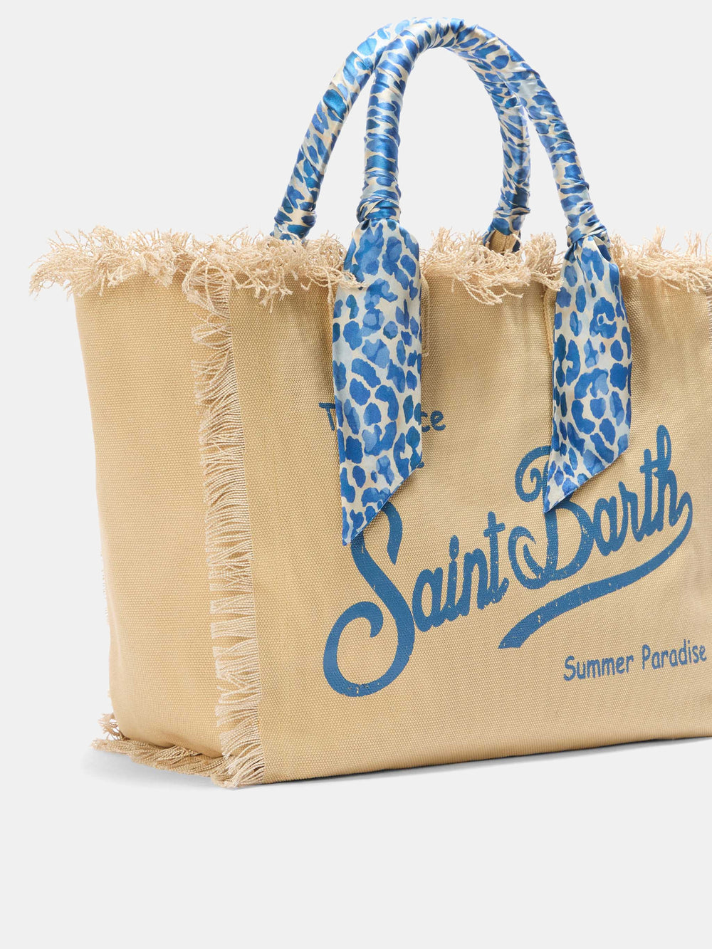 Vanity Foulard Tote Blue Safari