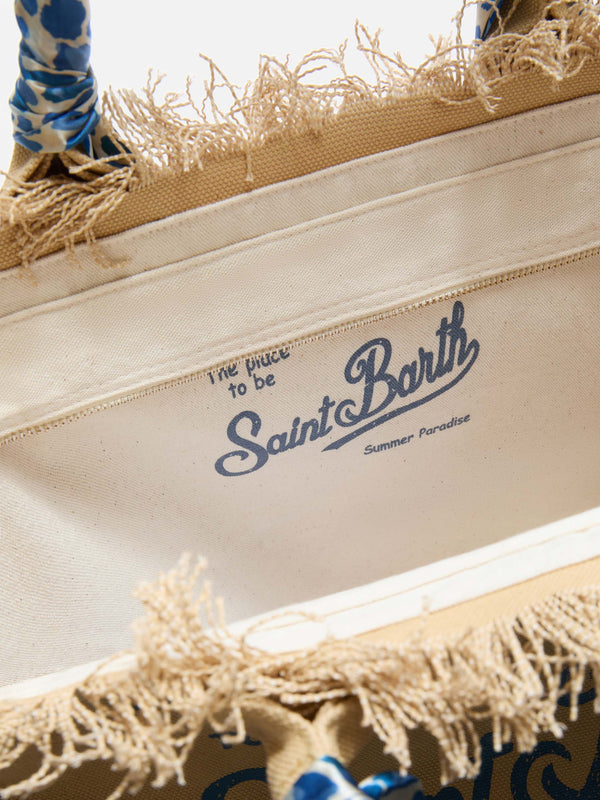 Vanity Foulard Tote Blue Safari