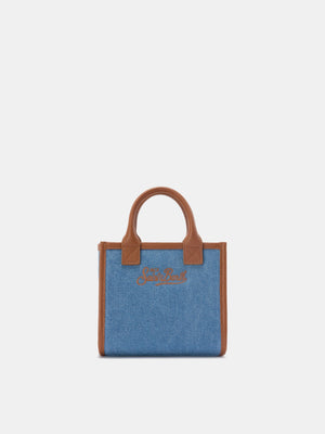 Vanity Mini Bag Denim and Leather