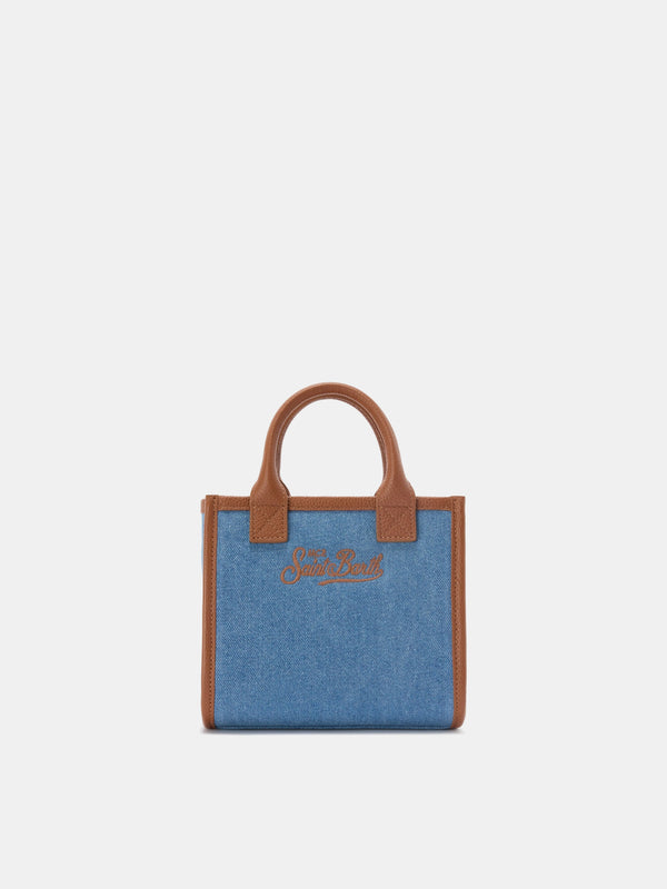 Vanity Mini Bag Denim and Leather