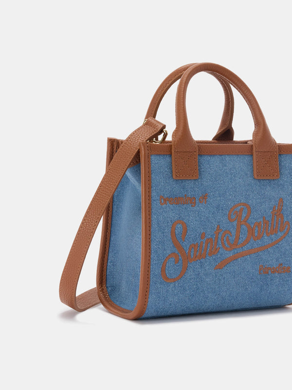Vanity Mini Bag Denim and Leather