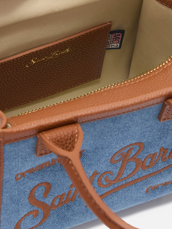 Vanity Mini Bag Denim and Leather