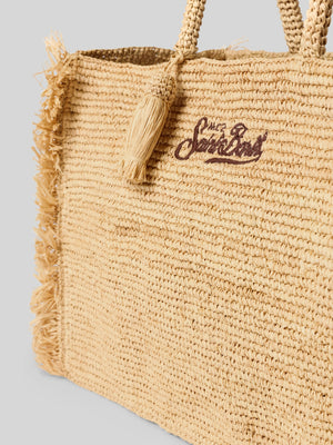 Vanity Raffia Tote Natural