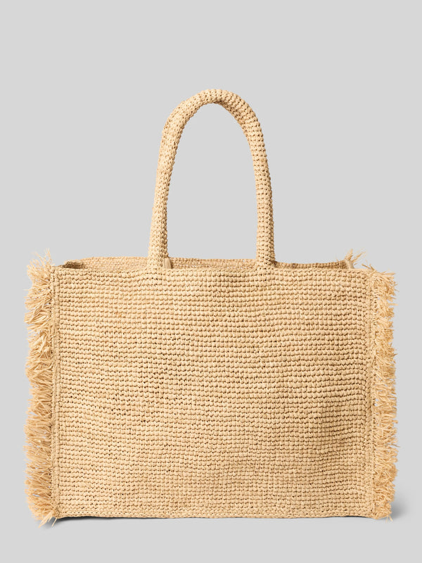 Vanity Raffia Tote Natural