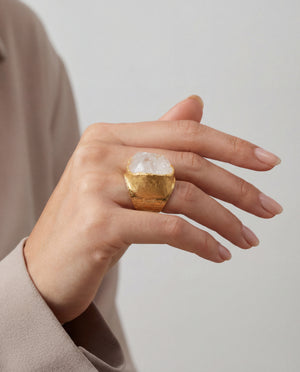 Lassanai Clear Quartz Boss Ring