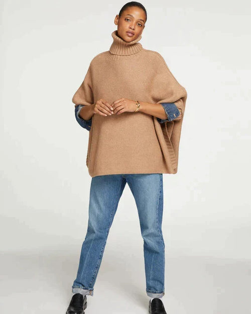 Kujten Ciara Oversized Cashmere Poncho With Collar by Marina St Barth from Marina St Barth