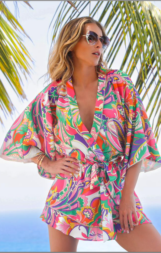Vanita Rosa  Nikos Kimono Birdy - Premium Kimono from Vanita Rosa - Just $495! Shop now at Marina St Barth