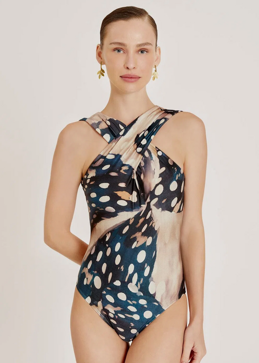 Lenny Niemeyer Crossed One Piece - Premium Dresses from Marina St Barth - Just $220.00! Shop now at Marina St Barth