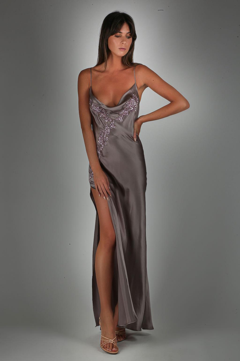 Vanita Rosa  Long Dress Midnight Silk - Premium Dresses from Vanita Rosa - Just $999! Shop now at Marina St Barth