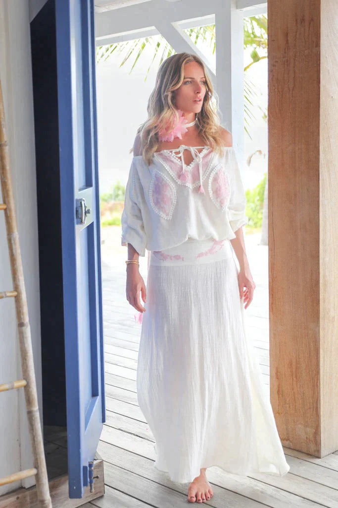 Vanita Rosa  Long Skirt Noa Bamboo - Premium  from Vanita Rosa - Just $295! Shop now at Marina St Barth