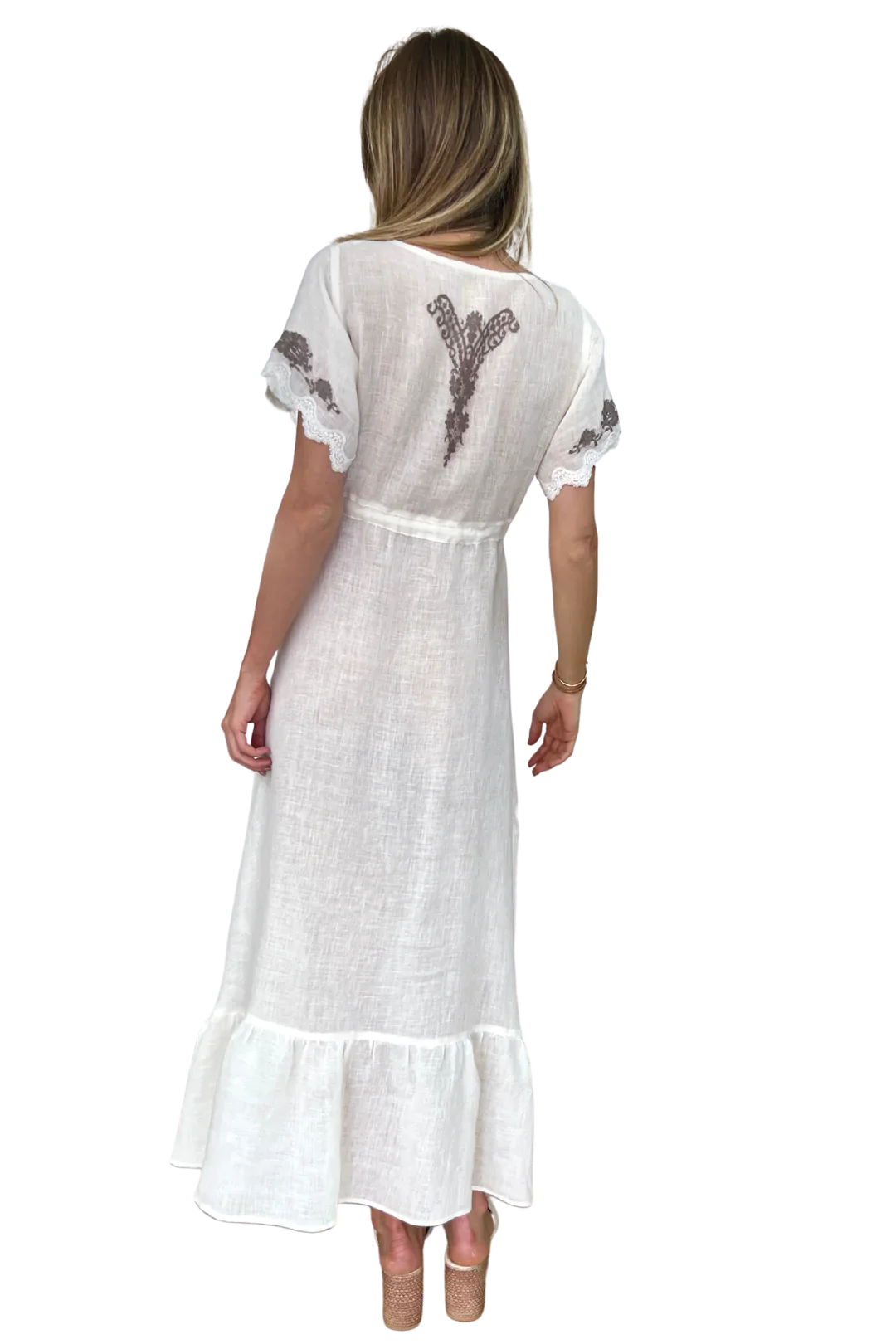 Vanita Rosa  Mandy V-Neck Long Dress - Premium Dresses from Vanita Rosa - Just $850! Shop now at Marina St Barth