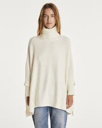 Kujten Ciara Oversized Cashmere Poncho With Collar - Premium  from Marina St Barth - Just $690.00! Shop now at Marina St Barth