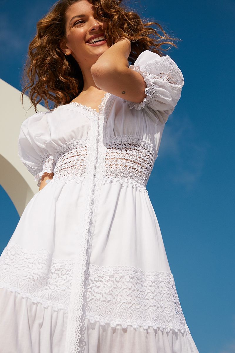 Charo Ruiz Ibiza Clemence V-Neck Long Dress - Premium Long dress from Charo Ruiz - Just $799! Shop now at Marina St Barth