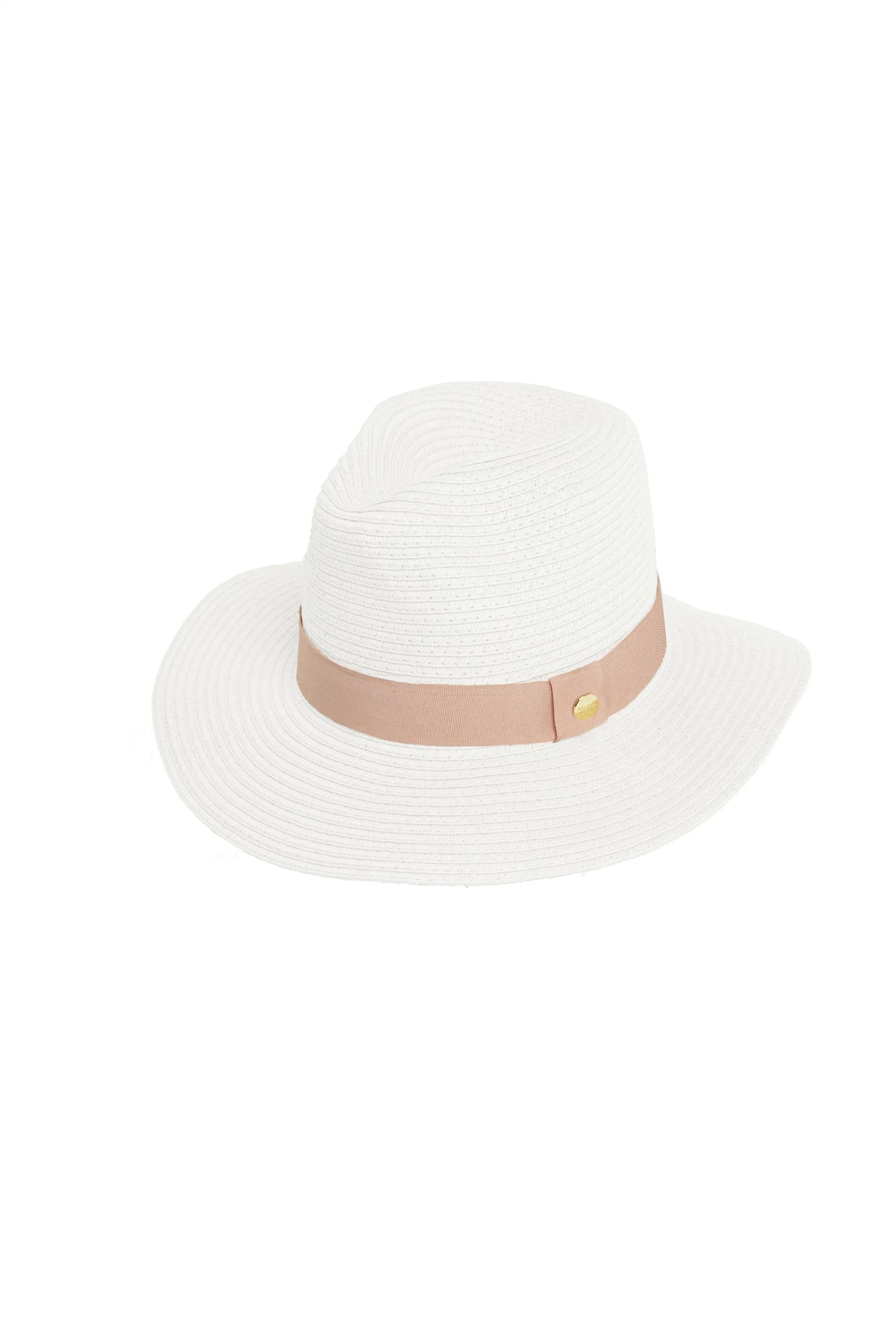 Melissa Odabash White Hat with Black Band Melissa Odabash Hat | Women main image 2