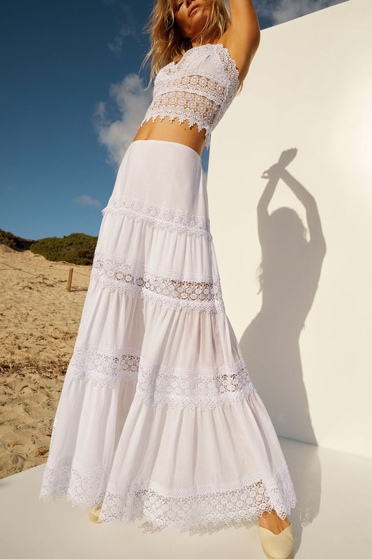 Ibiza Ruth Long Skirt - Premium Skirts from Charo Ruiz - Just $495.00! Shop now at Marina St Barth