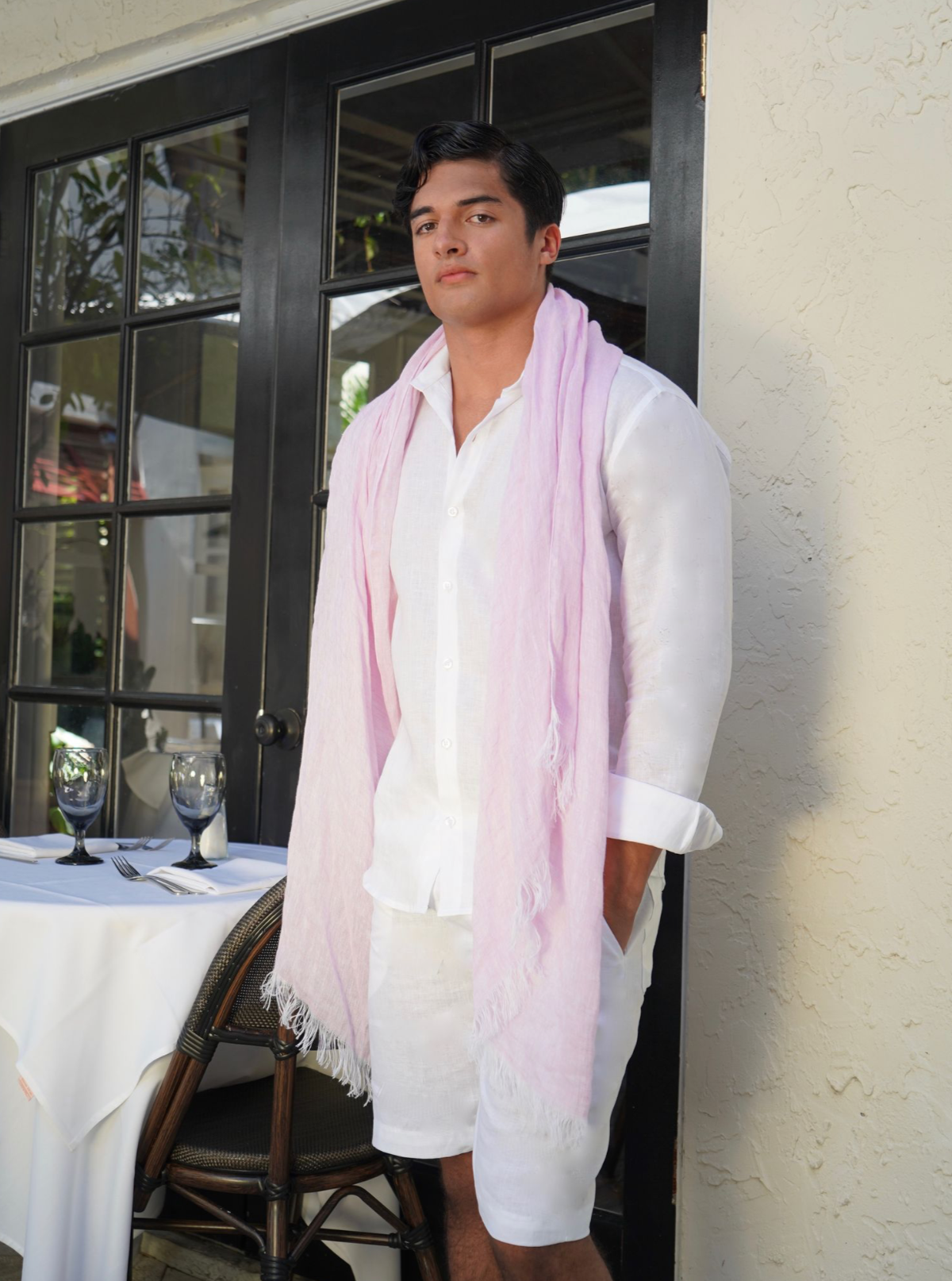 Linen Scarf - Premium Scarves from Marina St. Barth - Just $190.00! Shop now at Marina St Barth