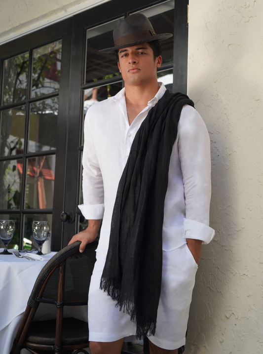 Linen Scarf - Premium Scarves from Marina St. Barth - Just $190.00! Shop now at Marina St Barth