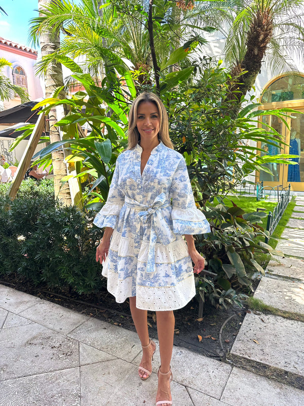 Monaco Toile De Jouy Dress by Marina St. Barth from Marina St Barth