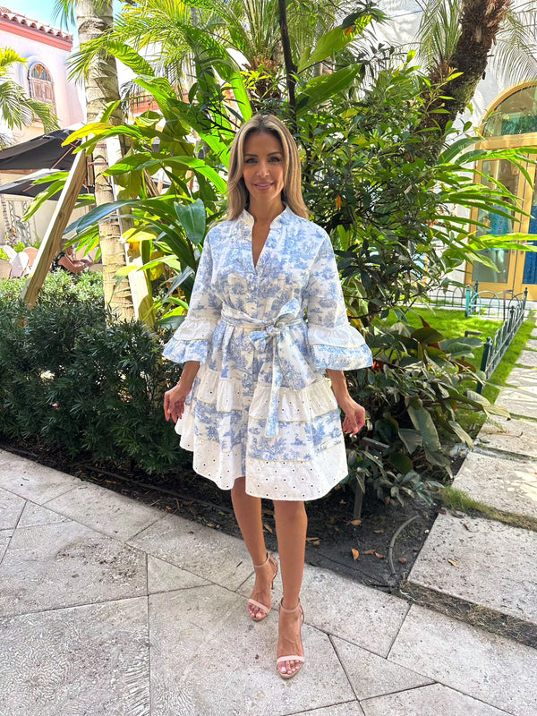 Monaco Toile De Jouy Dress by Marina St. Barth from Marina St Barth