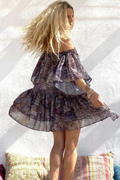 Neo Croatia Short Dress - Premium Dresses from Les Neobourgeoises - Just $395.00! Shop now at Marina St Barth