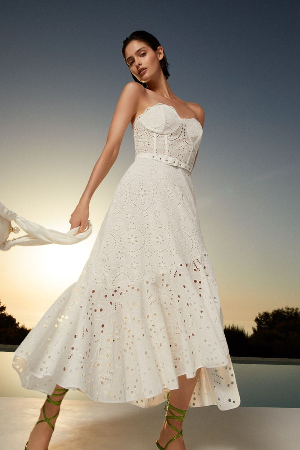 Charo Ruiz Aurora Strapless Long Dress by Charo Ruiz from Marina St Barth
