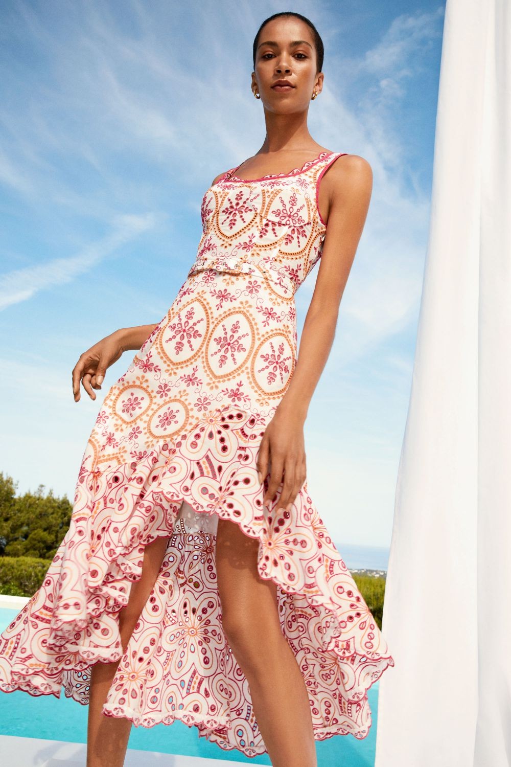 charo ruiz pink and orange dress Charo Ruiz Tagged "one-shoulder" Retrofete