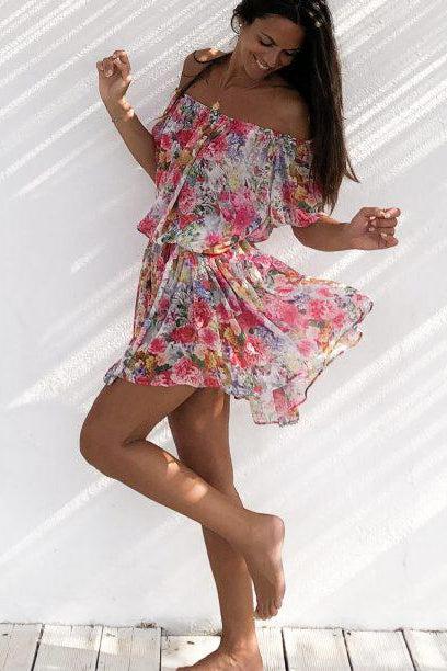 Neo Florina Short Dress - Premium Dresses from Les Neobourgeoises - Just $395.00! Shop now at Marina St Barth
