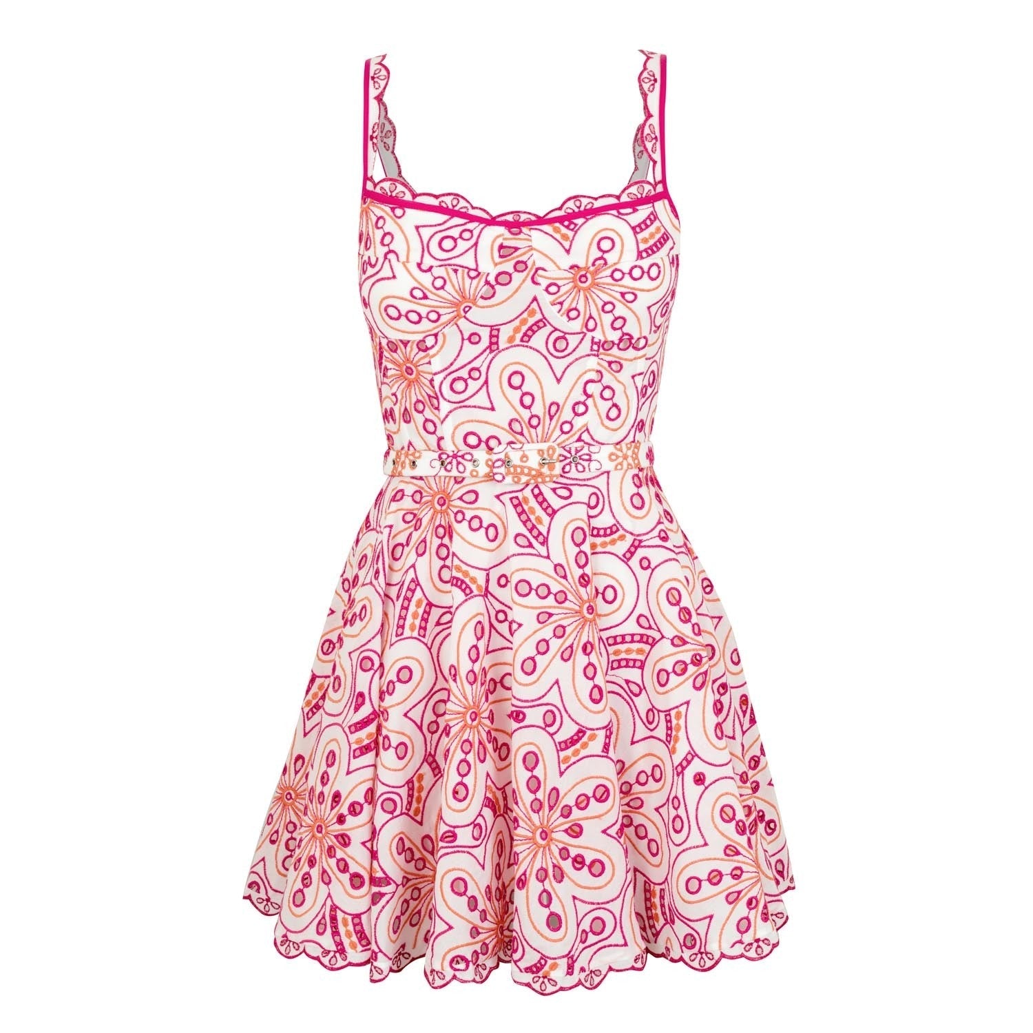 charo ruiz pink and orange dress Charo Ruiz Tatyana Dress