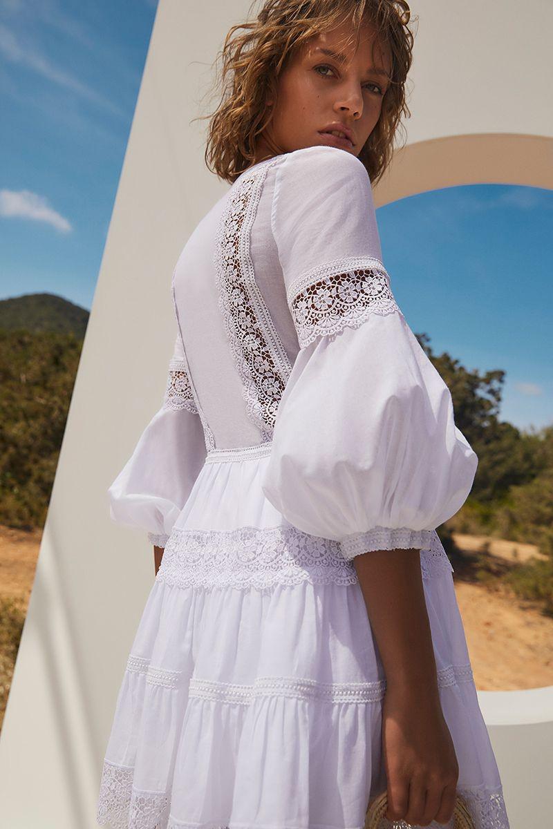 charo ruiz ibiza stelle short dress Stelle Short Dress XS / White