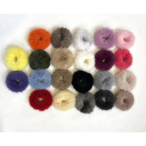 Linda Richards Mink Hair Scrunchies - Premium  from Marina St Barth - Just $25.00! Shop now at Marina St Barth